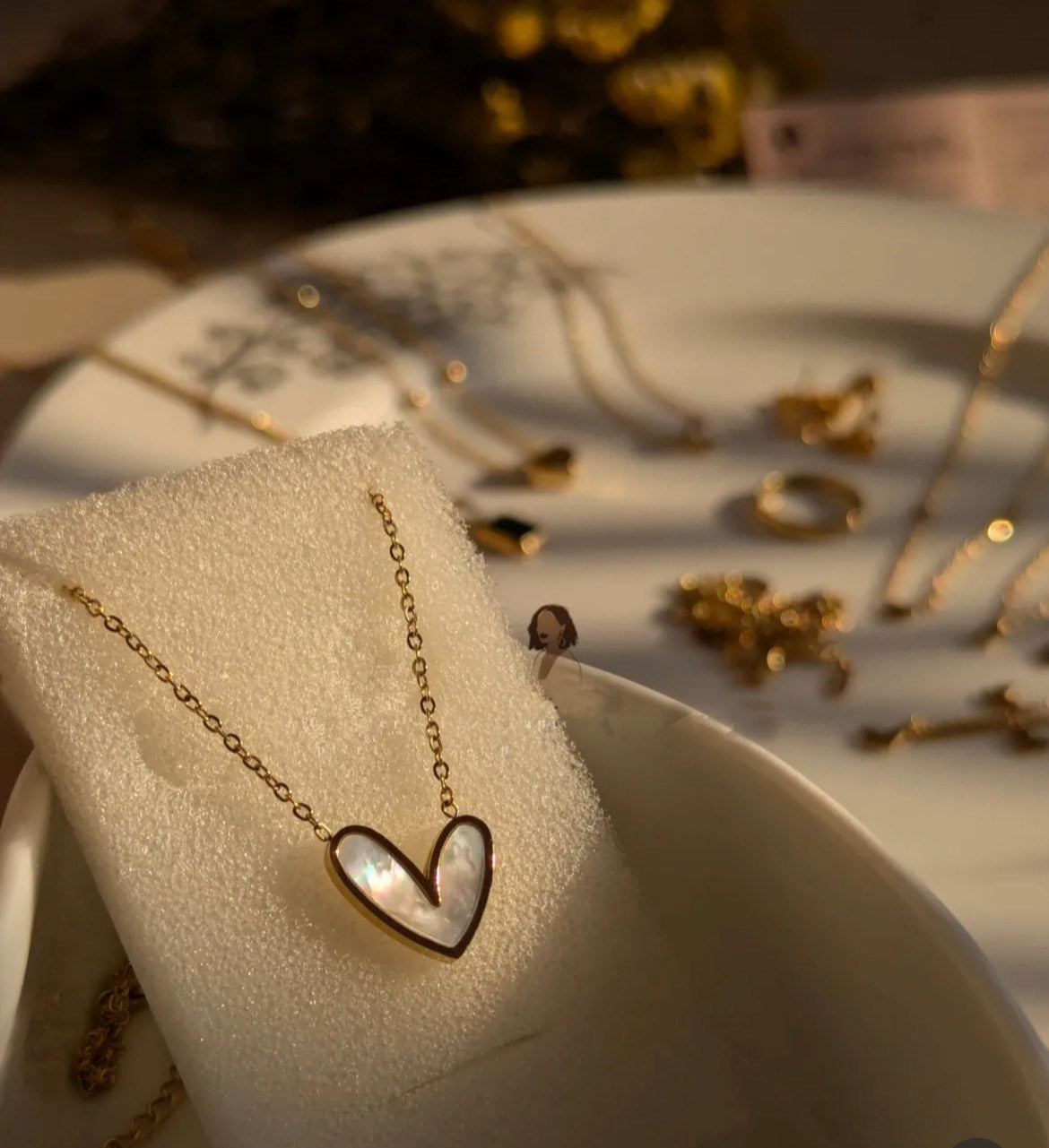 Emerald Heart Necklace