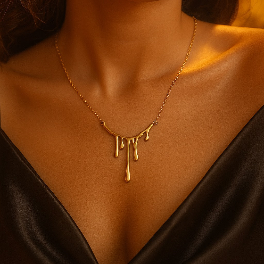 Molten Luxe Drip Necklace