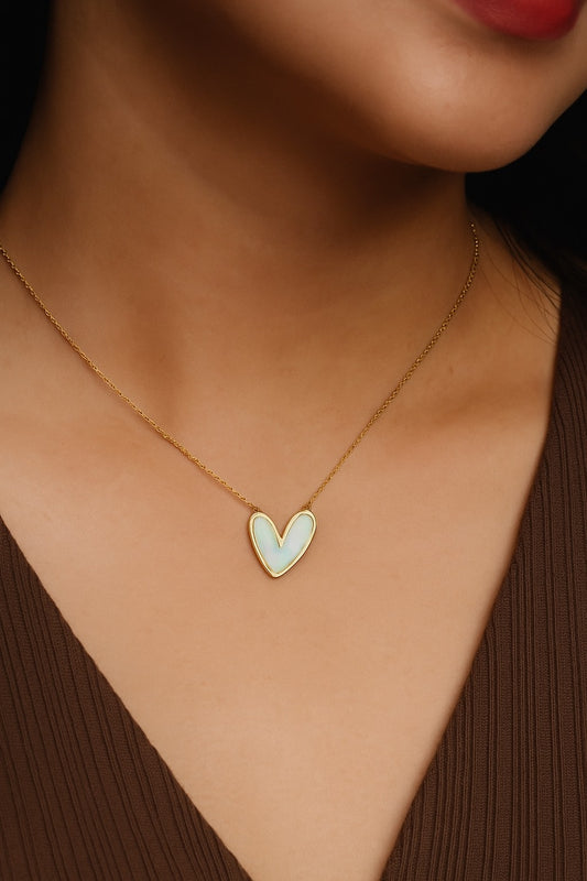 Emerald Heart Necklace