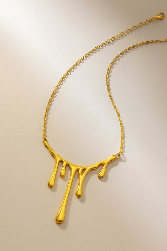 Molten Luxe Drip Necklace