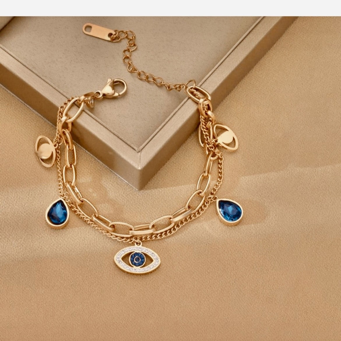 “Charm & Disarm” – Evil Eye Galaxy Bracelet