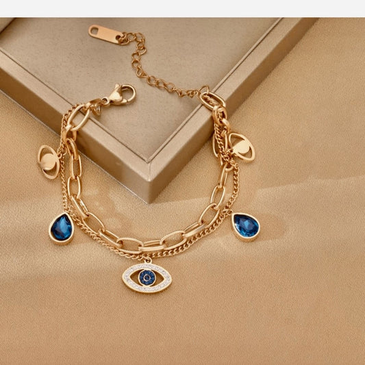“Charm & Disarm” – Evil Eye Galaxy Bracelet