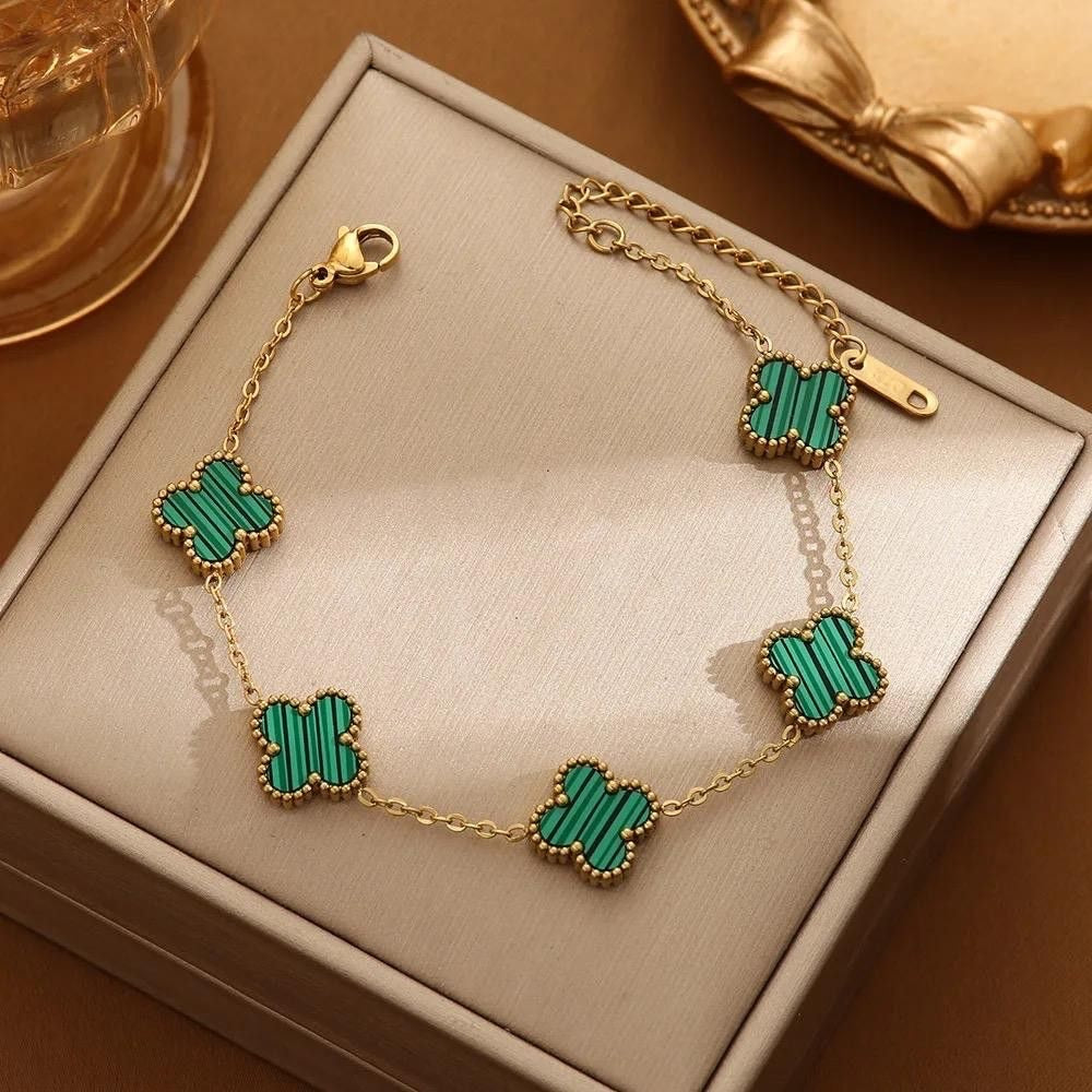 Midnight Clover Bracelet