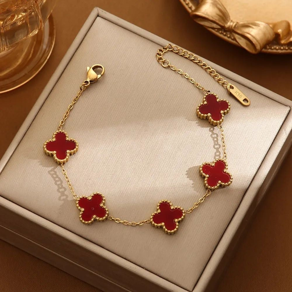 Midnight Clover Bracelet
