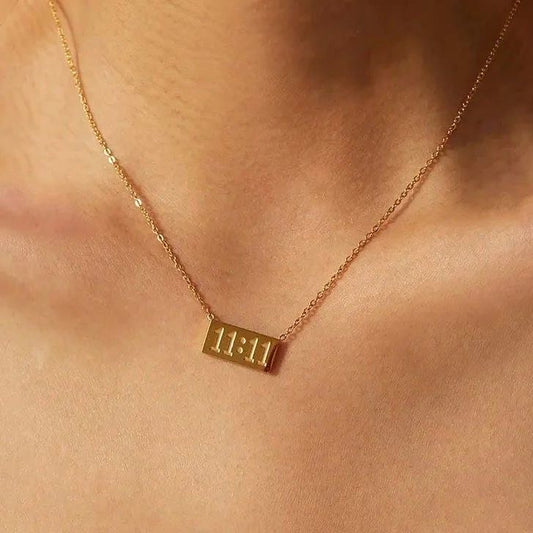 “Make a Wish” – 11:11 Gold Necklace