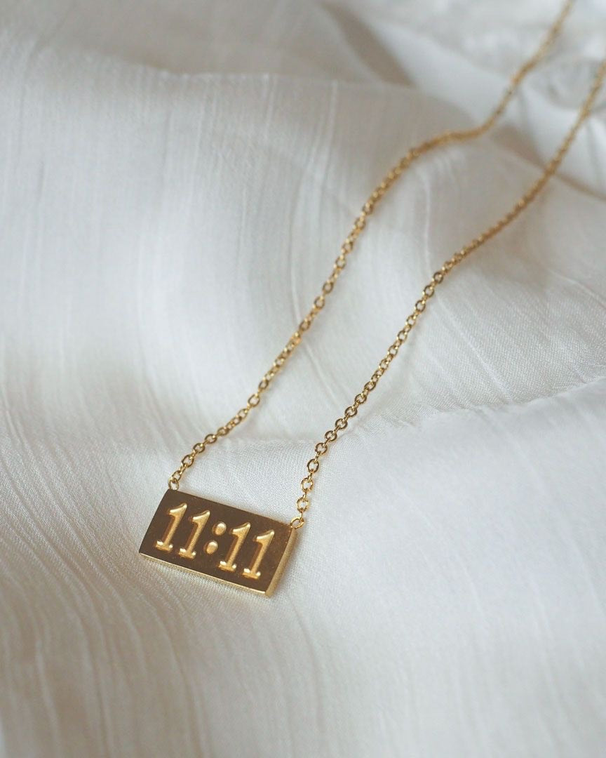 “Make a Wish” – 11:11 Gold Necklace