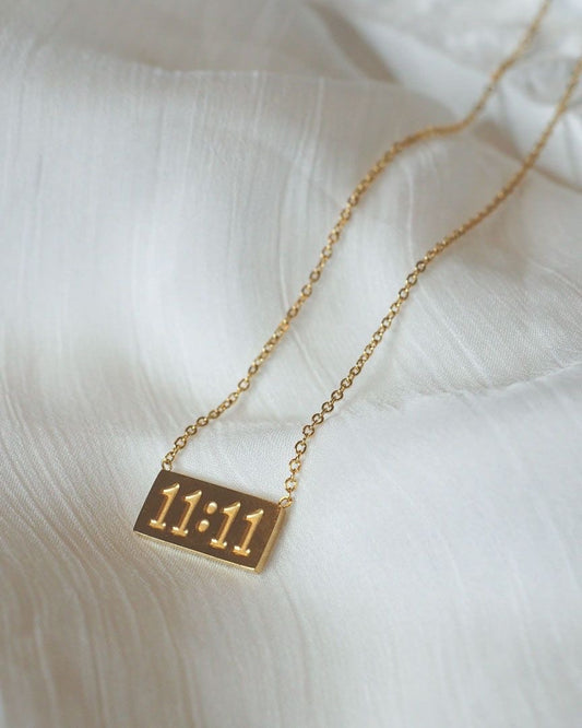 “Make a Wish” – 11:11 Gold Necklace