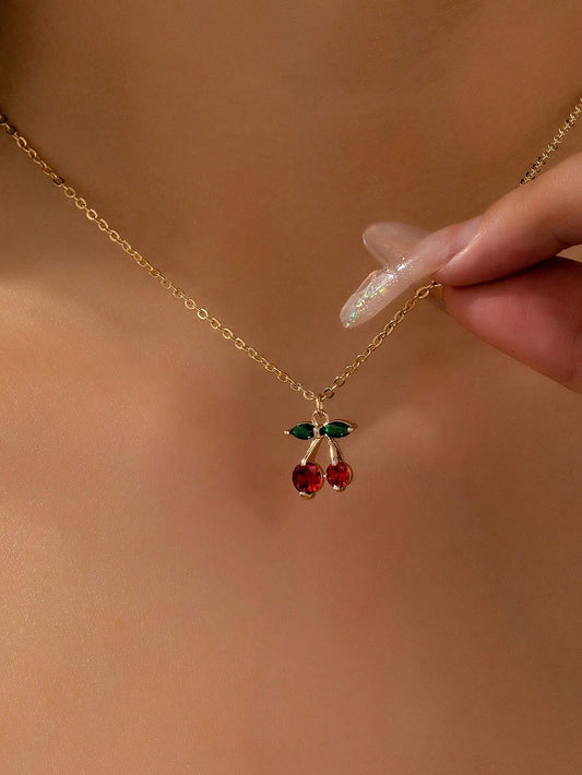 Cherry Charm Gold-Plated necklace
