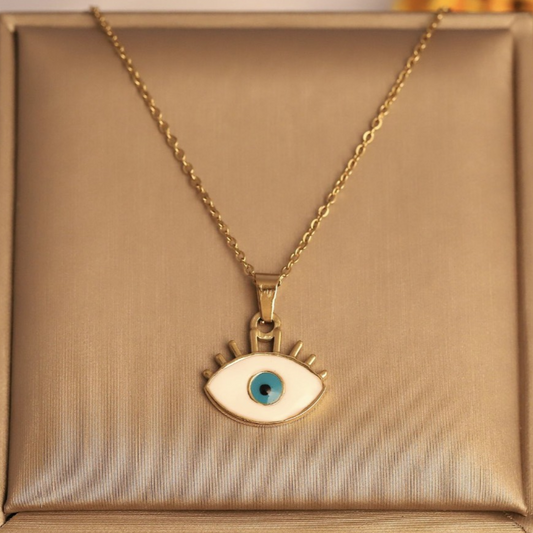 Celestial Eye Gold Necklace"